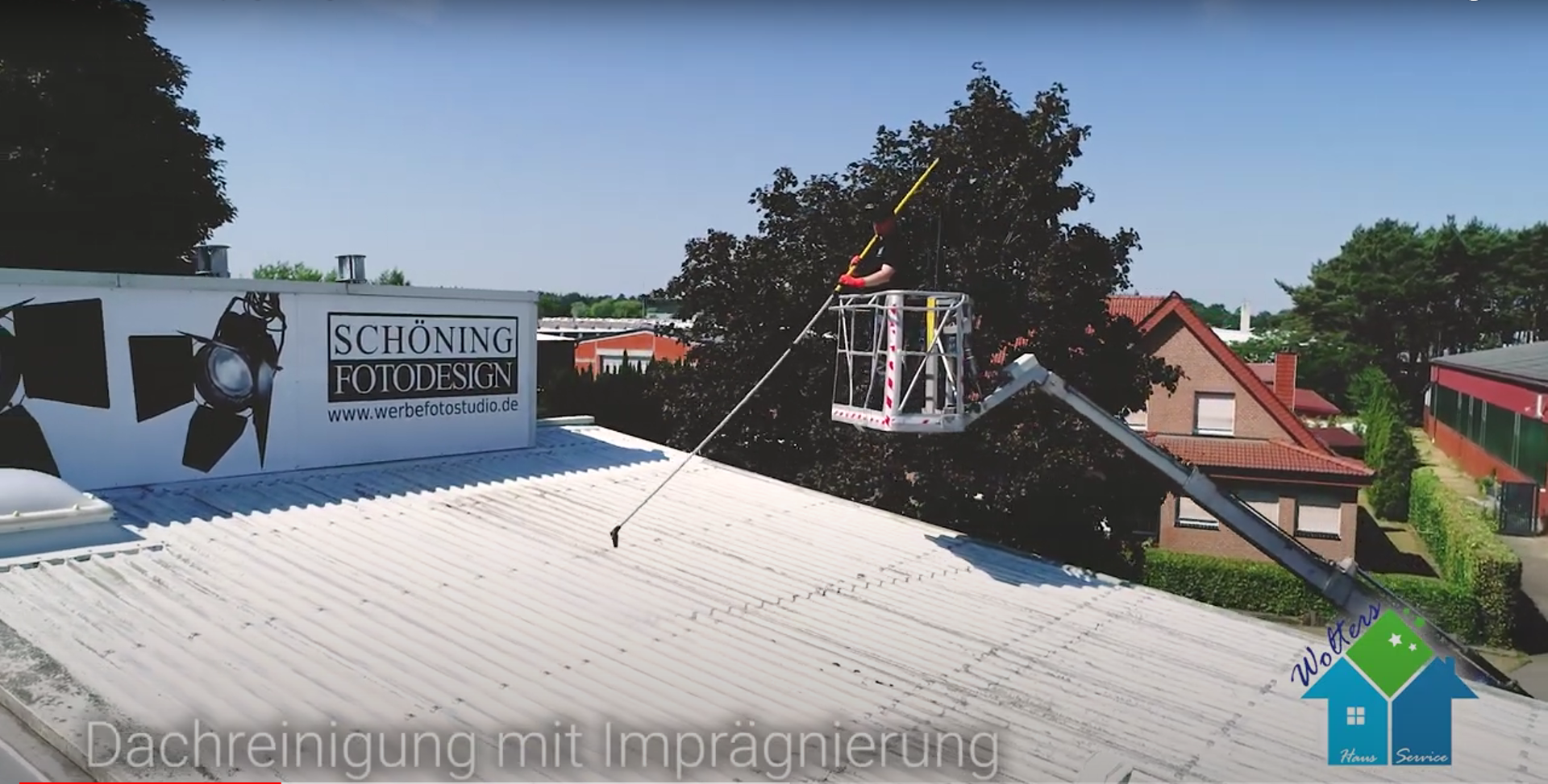 Dach-Komplettreinigung f&uuml;r Kunden in Herzlake und L&auml;hden.